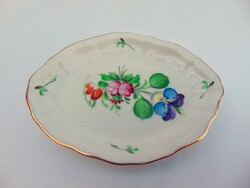 Ó-herendi porcelán tálka MAP virágmintás