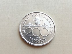 Ezüst 200 forint 1992. Tükrös.