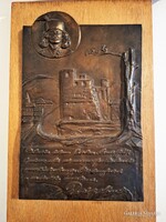 Rákóczi Ferenc Sárospatak bronz falikép Kovács Béla Alkotás