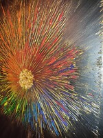 KarTü Art - Varázslat / Magic,  50x70 cm , absztrakt festmény