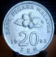 Malajzia 20 sen 1993 03F3