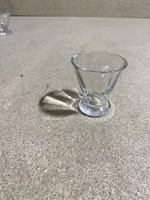 Vintage feles poharak,üvegből, 3 db, 4 x 6 cm-esek. 2989