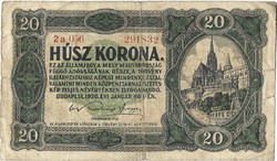 20 korona 1920  sorszám között nincs pont