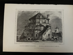 Hajdani mecset Siklóson - Hunfalvy - Rohbock acélmetszet, reprint