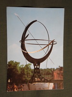 Képeslap,Eger,Strandfürdő,Napóra látkép,részlet, 1983-