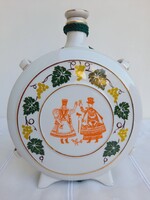 Hollóházi szölömintás kulacs