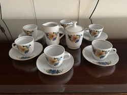 Colditz minőségi német porcelán hat személyes kávéskészlet.