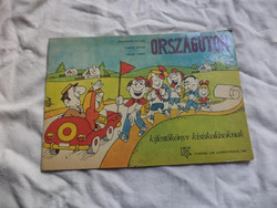 Országúton, retro kifestő könyv, Balázs-Piri (2186)