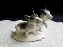 Régi, Grafenthal német porcelán kutyusok, kutya pár