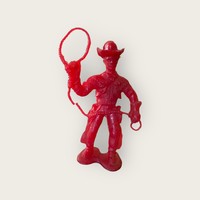 Retro műanyag cowboy, nagyméret 13 cm. 1960-1970-es évek trafikárú