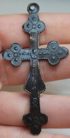 17-18. Századi Orthodox Zarándok Bronz Kereszt!