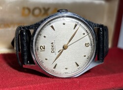 Álomszép PRÉMIUM állapotú 1952-es Doxa! Átmérő:35 mm Új bőrszíj Ritkább és szép számlap Jó 1147-es
