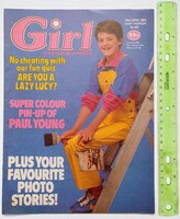 Girl 1984/4/28 Paul Young poszter + Duran Duran Nik Kershaw Thompson Twins