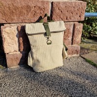 RE'A dizájn Houndstooth rolltop hátizsák – S méret