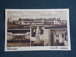 Képeslap,Balatonboglár,mozaik,M.A.B.I. üdülőtelep lákép,részlet,Karinger Bp. kiadás,1949-