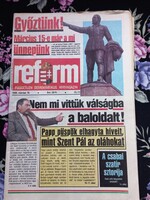 Reform / Független Demokratikus Hírmagazin / 1990. március 16.