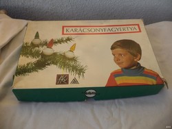 Retro karácsonyfa izzósor, dobozos