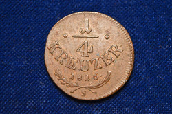 1/4 kreuzer (krajcár) 1816 S