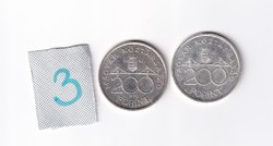 200 Forint 1992 2 db egyben 03