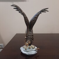 Herendi Turul madár karddal porcelán figura 1.oszt.