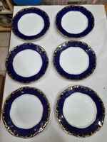 Zsolnay porcelán süteményes készlet