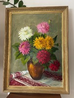 Solymosné Göldner Márta virág csendélet