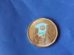 CANADA DOLLAR / KANADA 1 $ DOLLÁR 2024 L.M. MONTGOMERY! III.KÁROLY! UNC! SZÍNEZETT!