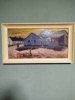 Csákvári Nagy lajos 60*30 olaj farost Kút