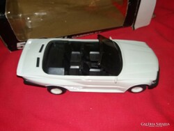 Retro MERCEDES 560 E CABRIOLET lendkerekes műanyag modell játék autó dobozával a képek szerint