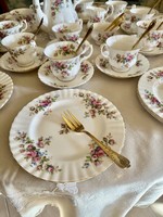 Royal Albert Moss Rose teás készlet sütemény
