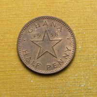 Ghána 1958 1/2 penny