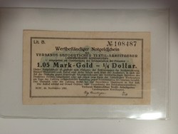 Deutschland Deutsches Reich 1,05 márka Arany = 1/4 dollár