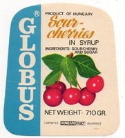 Konzerv címke: GLOBUS.