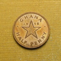 Ghána 1958 1/2 penny