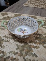 Herendi Áttört Porcelán Kosár.