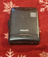 Retró Philips rádiós-walkman, működőképes