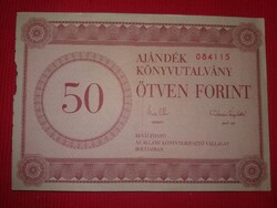 1970-s évek - 50 Ft-os könyvutalvány Gyűjtői, állapot a képek szerint