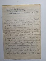 ZA594.13  Grand Hotel Hungária fejléces levélpapír 1930k-címzett: Dr. Bary Zoltán Főügyészhelyettes