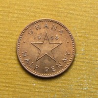 Ghána 1958 1/2 penny