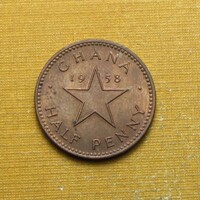 Ghána 1958 1/2 penny