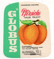 Konzerv címke: GLOBUS.