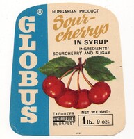 Konzerv címke: GLOBUS.