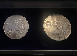 1974-es kibocsátású ezüst 50-100 forint