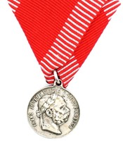 Ezüst Jubileumi kitüntetés Osztrák -Magyar Monarchia Ferenc József 1898 Jelzett RRR