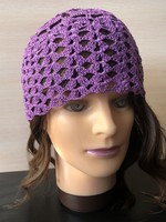 Női csipke beanie sapka 'LavenderDream' 58-as