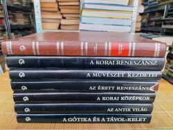 A művészet története 1-10. sorozat 7 példánya. 14900.-Ft