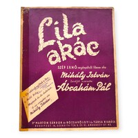 Lila akác Szép Ernő regényéből  /  Kotta Ssz.:  37676