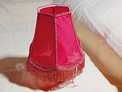 Lámpaernyő 01 - textil fém keret égőre húzható nem használt 16cm magas