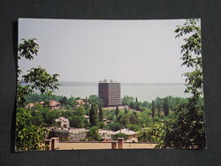 Képeslap,Balatonalmádi,Auróra szálló,Balaton,Városi látkép,részlet, 1976-