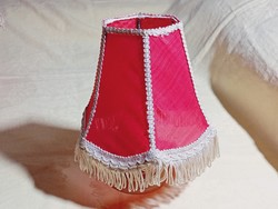 Lámpaernyő 03 - textil fém keret égőre húzható nem használt 16cm magas